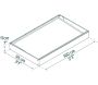 Marquise de porte en aluminium blanc et polycarbonate Sophia - PAA-0274