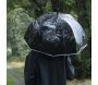 Parapluie transparent noir - 6