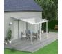 Pergola à adosser en aluminium blanc et polycarbonate Olympia - Canopia by Palram