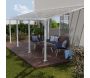 Pergola à adosser en aluminium blanc et polycarbonate Olympia - Canopia by Palram