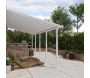 Pergola à adosser en aluminium blanc et polycarbonate Olympia - Canopia by Palram