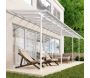 Pergola à adosser en aluminium blanc et polycarbonate Sierra - Canopia by Palram