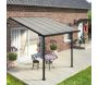 Pergola à adosser en aluminium gris et polycarbonate Feria - Canopia by Palram