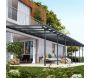 Pergola à adosser en aluminium gris et polycarbonate Feria - Canopia by Palram