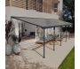 Pergola à adosser en aluminium gris et polycarbonate Feria - Canopia by Palram