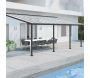 Pergola à adosser en aluminium gris et polycarbonate Olympia - Canopia by Palram