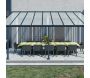 Pergola à adosser en aluminium gris et polycarbonate Olympia - 7