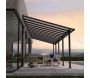 Pergola à adosser en aluminium gris et polycarbonate Olympia - Canopia by Palram