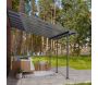 Pergola à adosser en aluminium gris et polycarbonate Sierra - 6