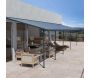 Pergola à adosser en aluminium gris et polycarbonate Sierra - Canopia by Palram