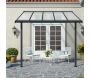 Pergola à adosser en aluminium gris et polycarbonate Sierra - 7