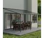 Pergola à adosser en aluminium gris et polycarbonate Sierra - Canopia by Palram