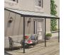 Pergola à adosser en aluminium gris et polycarbonate Sierra - Canopia by Palram