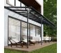 Pergola à adosser en aluminium gris et polycarbonate Sierra - Canopia by Palram