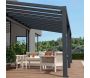 Pergola à adosser en aluminium gris et polycarbonate Stockholm - Canopia by Palram