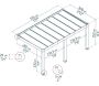 Pergola en bois de cèdre et polycarbonate Helsinki - PAA-0378