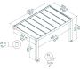 Pergola en bois de cèdre et polycarbonate Helsinki - PAA-0381