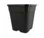 Pot de plantation carré noir 6 litres  19 x 19 x 21 cm