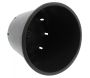 Pot de plantation rond de 25 litres noir 33 x 33 cm - 