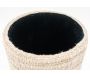 Pouf / coffre bouclette en laine - AUB-6921