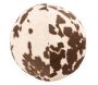 Coussin/pouf boule effet peau de vache