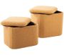 Pouf en tissu bouclette Ada - PRE-1587