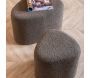 Pouf en tissu bouclette Ada Organic - LEITMOTIV