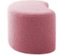 Pouf en tissu bouclette Ada Wave - 5