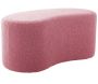 Pouf en tissu bouclette Ada Wave