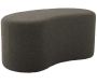 Pouf en tissu bouclette Ada Wave