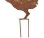 Décors de jardin en métal poule + coq (lot de 2) - 16,90