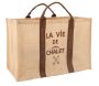 Sac à bûches en jute