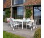 Salon de jardin en aluminium et verre White star