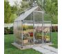 Serre de jardin en aluminium argent et polycarbonate Mythos - Canopia by Palram