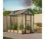 Serre de jardin en aluminium gris et polycarbonate Glory - Canopia by Palram