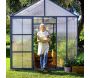 Serre de jardin en aluminium gris et polycarbonate Glory - Canopia by Palram