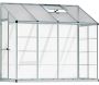 Serre de jardin en aluminium et polycarbonate adossée Lean To