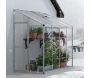 Serre de jardin en aluminium et polycarbonate adossée Lean To - 7