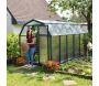 Serre de jardin en aluminium vert et polycarbonate Eco Grow - Canopia by Palram