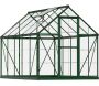 Serre de jardin en aluminium vert et polycarbonate Harmony