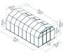 Serre de jardin en aluminium vert et polycarbonate Hobby Gardener - PAA-0142