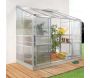 Serre de jardin en polycarbonate 4 mm et aluminium anodisé Ida - VITAVIA