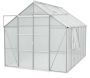 Serre de jardin en polycarbonate 4 mm et aluminium anodisé Jupiter