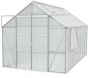 Serre de jardin en polycarbonate 4 mm et aluminium anodisé Jupiter