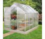 Serre de jardin en polycarbonate 4 mm et aluminium anodisé Venus - 759