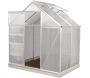 Serre de jardin en polycarbonate 4 mm et aluminium anodisé Venus - 449