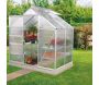 Serre de jardin en polycarbonate 4 mm et aluminium anodisé Venus - 5