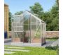 Serre de jardin en polycarbonate 6 mm et aluminium anodisé Venus - VITAVIA