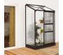 Serre de jardin en polycarbonate 4 mm et aluminium noir Ida - 389