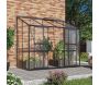 Serre de jardin en polycarbonate 4 mm et aluminium noir Ida - VITAVIA